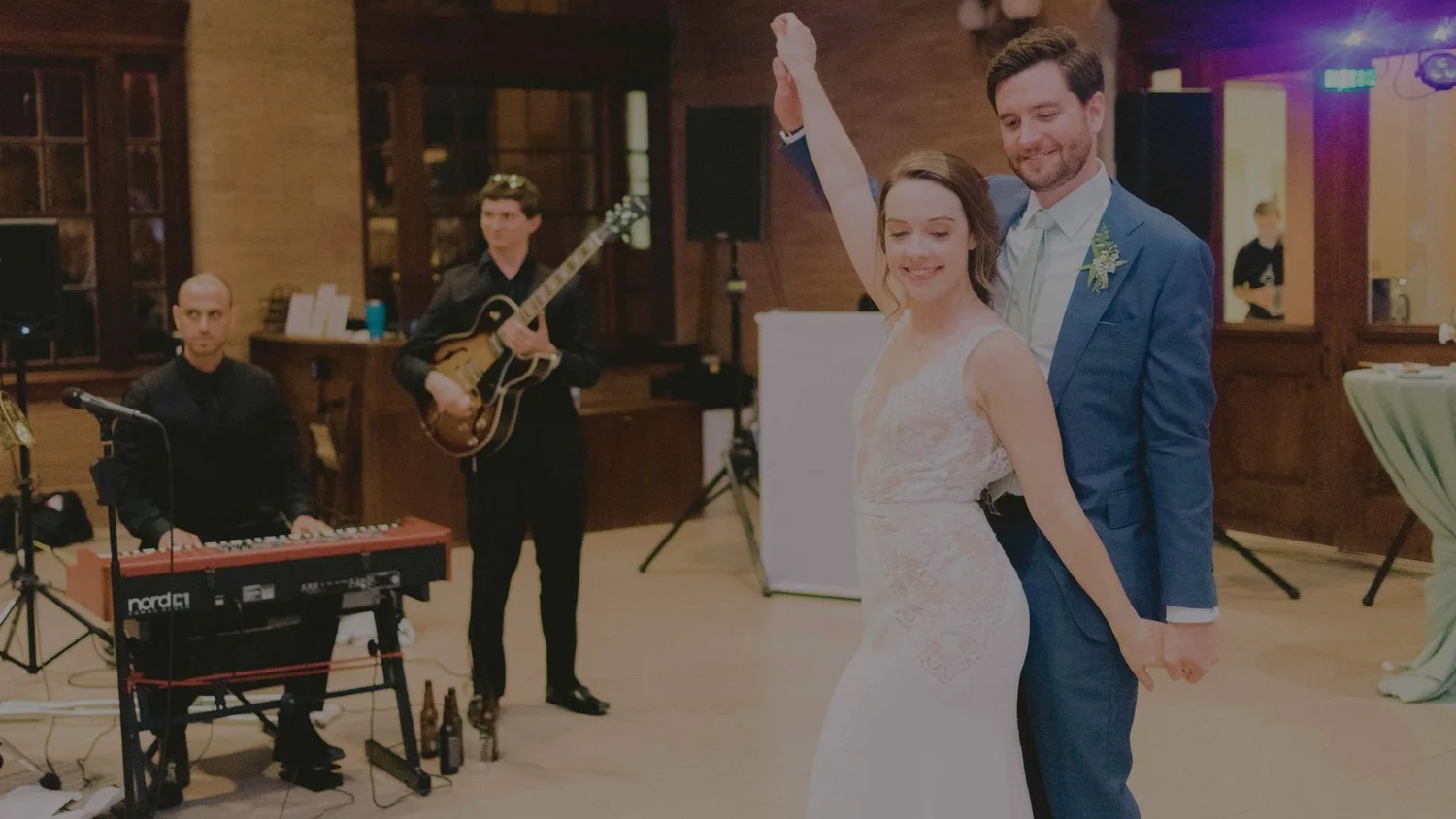 Wedding reception dance floor